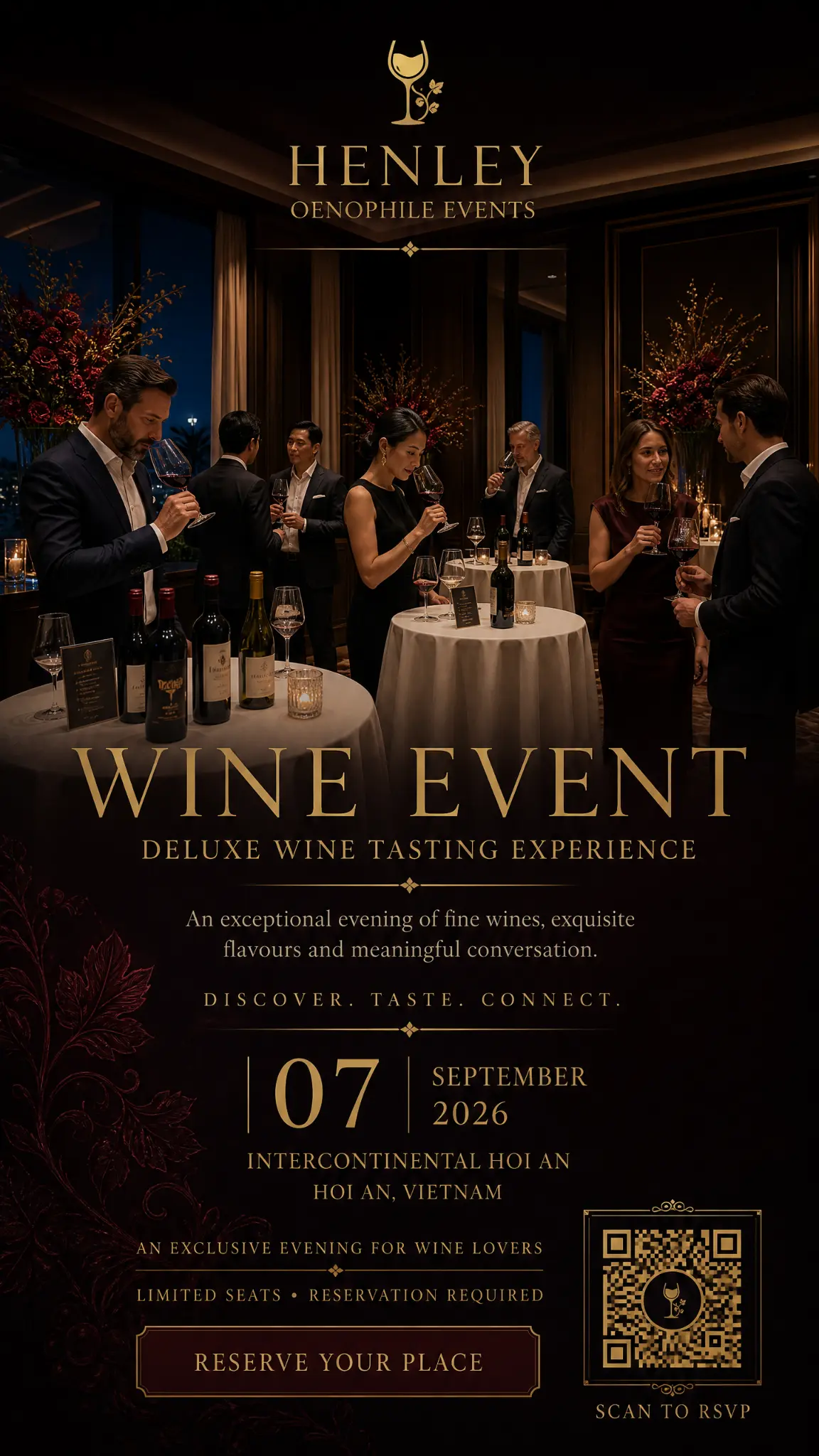 Poster for Henley Deluxe Wine Tasting Experience at InterContinental Hoi An